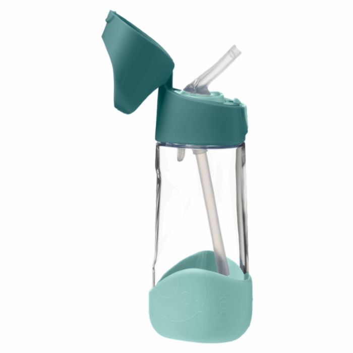 B.Box - Bidon tritanowy ze słomką 450 ml-Emerald Forest