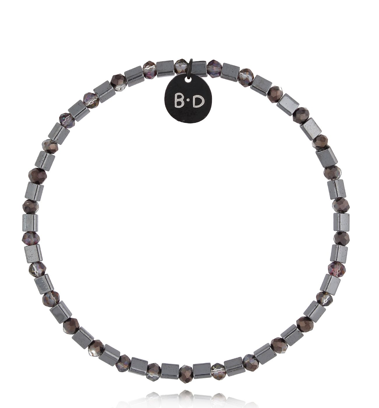 Bransoletka stalowa z hematytami Abramo BTW2613