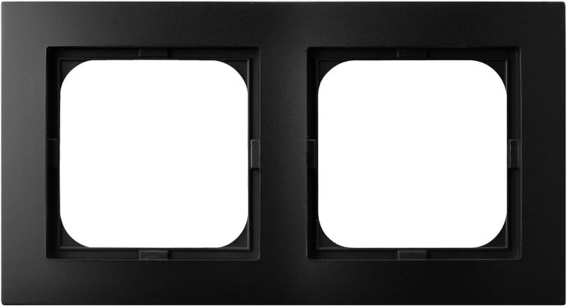 Ramka podwójna Ospel As czarna
