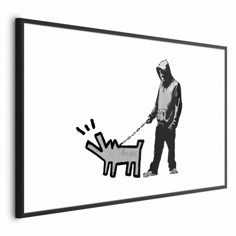 Plakat Artgeist Dog Art 42x29,7 cm z ramą czarną 1 szt