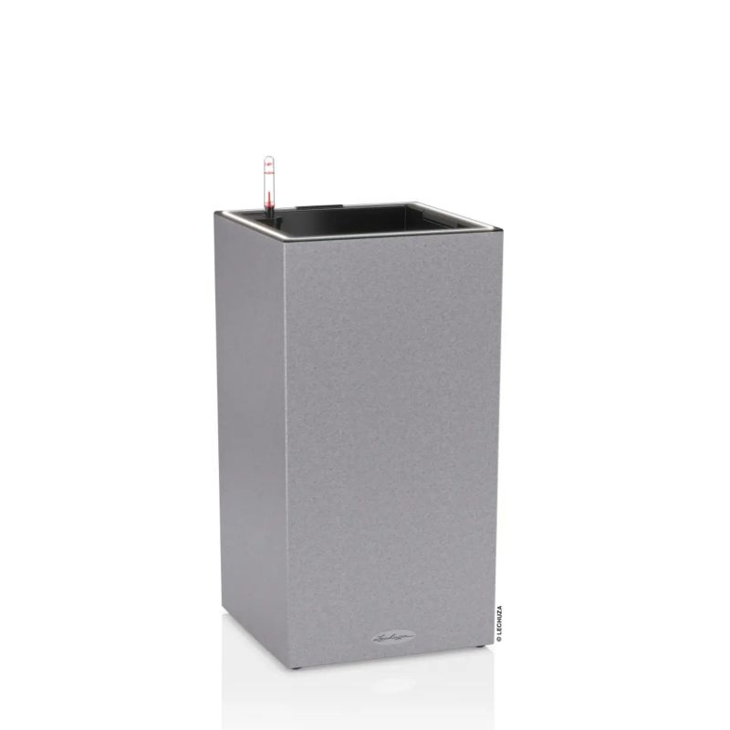 Doniczka Lechuza Do Domu Na Taras CANTO Kolumna 30 LED szary kamienny 1 szt