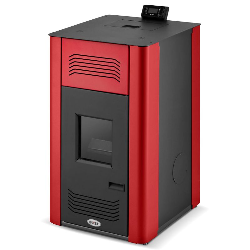 Piec SAHARA 17 BLIST kominek kocioł CO na pellet z płaszczem wodnym czerwony A++ 1 szt.