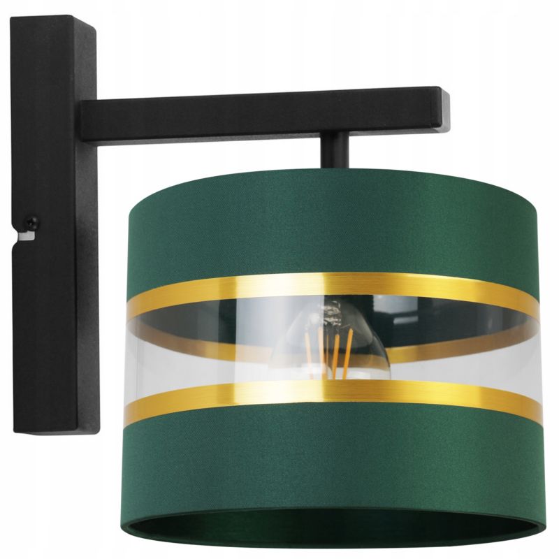 Lampa ścienna kinkiet Light Home LH Elegance Gold 1x E27 60W zielony/czarny 1szt.