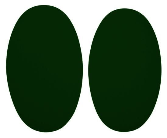 łaty poliestrowe termoprzylepne 2 szt. kol.20 ciemna zieleń