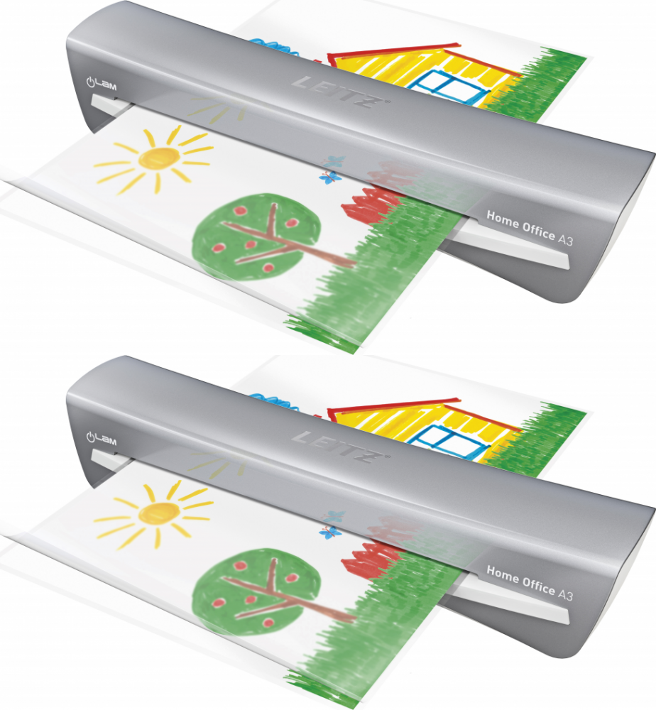 2x Laminator Leitz Home Office A3, srebrny
