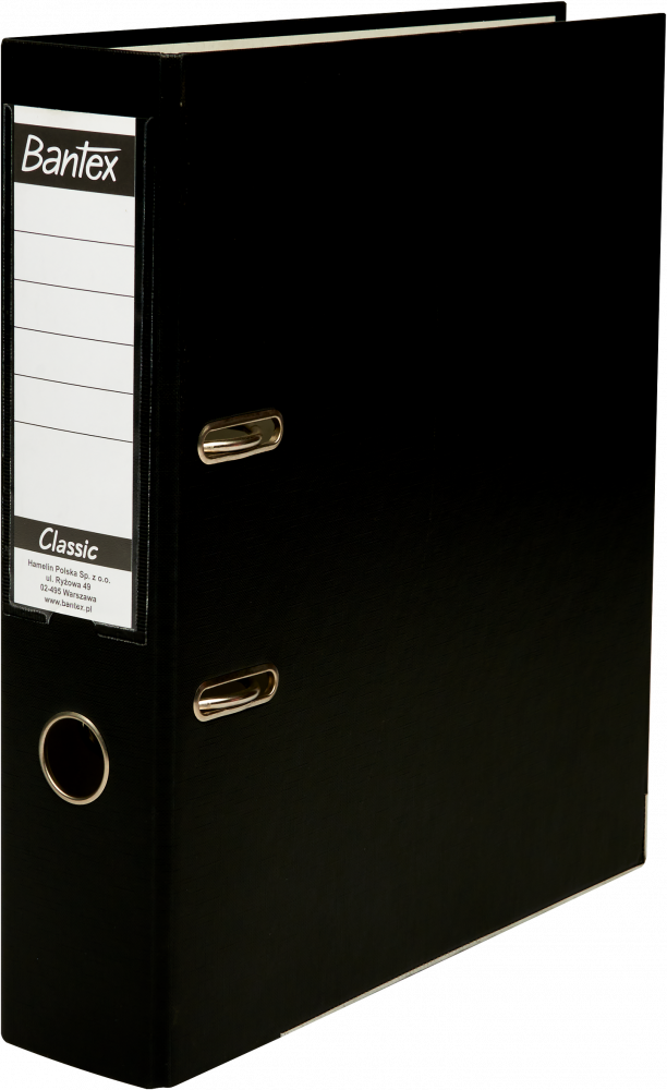 Segregator A4 Bantex Budget Classic, 75mm, do 500 kartek, czarny