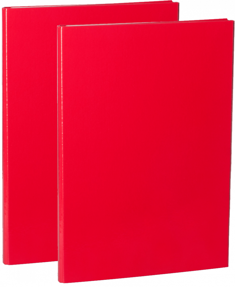 2x Teczka skrzydłowa na rzepy VauPe 323/01, A4, 20mm, czerwony