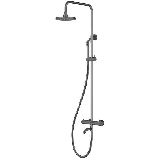 BESCO Kolumna prysznicowa VEO z baterią termostatyczną gun metal BP-V