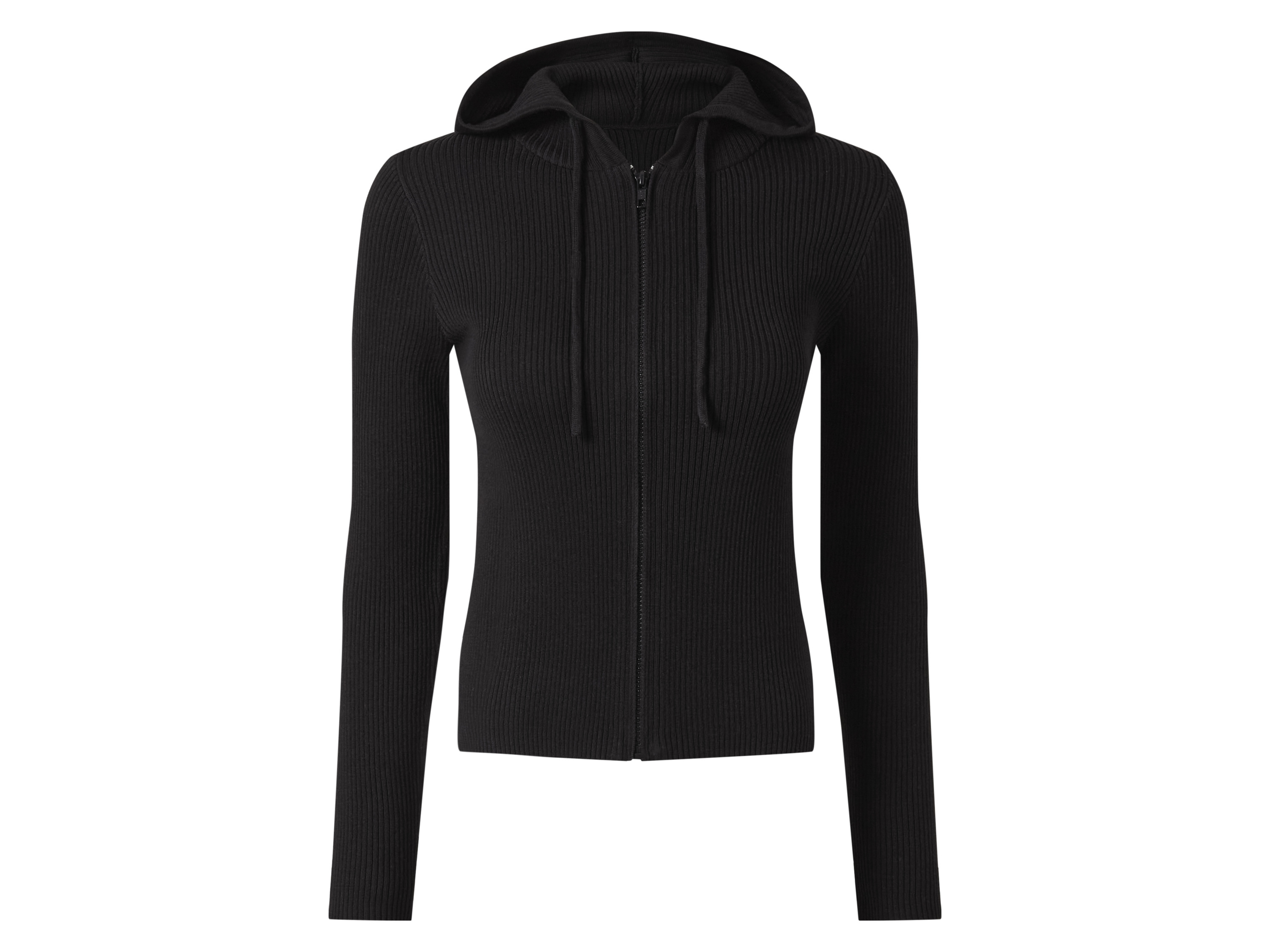 esmara Sweter damski z kapturem Czarny, L44/46