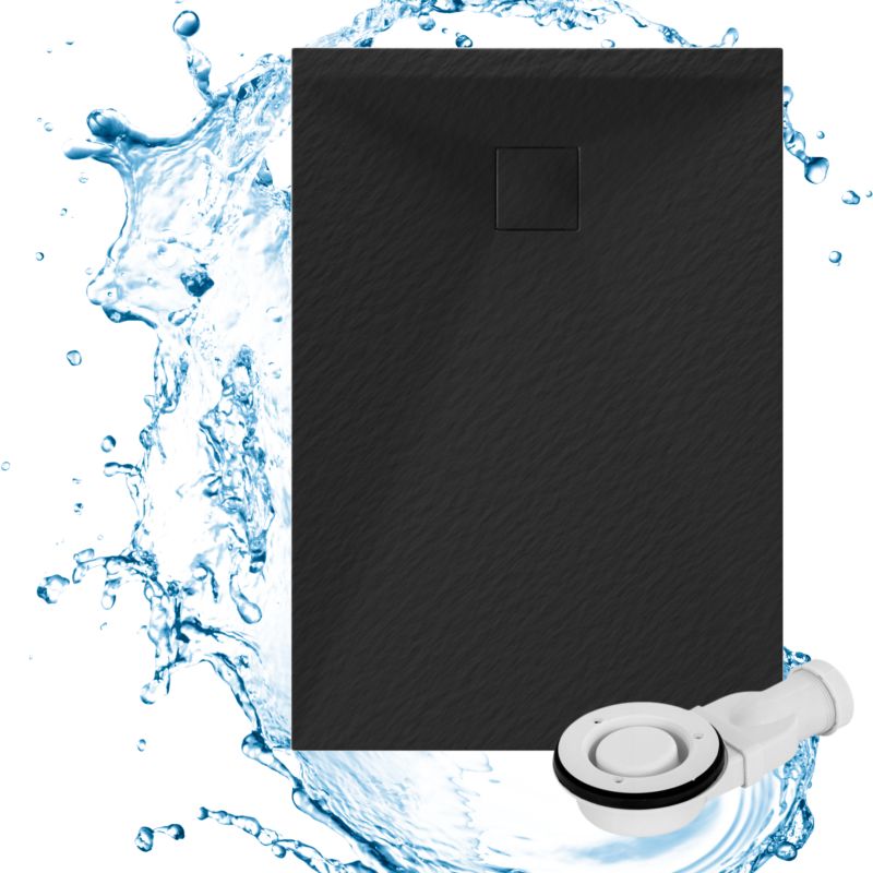 Brodzik Prysznicowy Prostokątny Granitan Teja 100x70CM Czarny SMC Kompozyt 1szt.