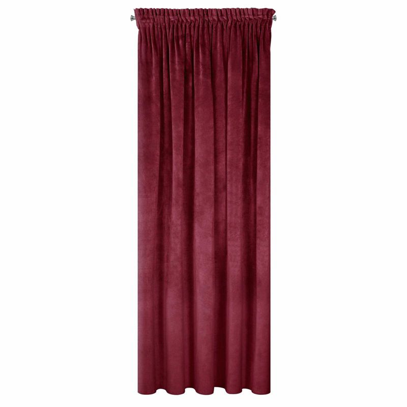 Zasłona Villa EUROFIRANY na taśmie bordowa 140x270 cm 1 szt