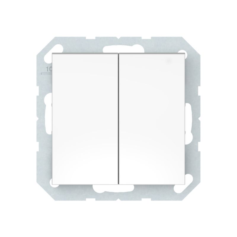 Włącznik schodowy podwójny DPM Solid Electromalt QUAD biały