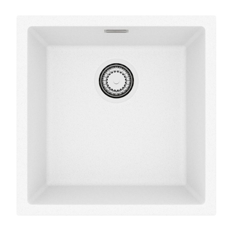 Zlewozmywak granitowy Alveus OMNI 20 kol. G11 biały (45x45) 1-komorowy 1szt