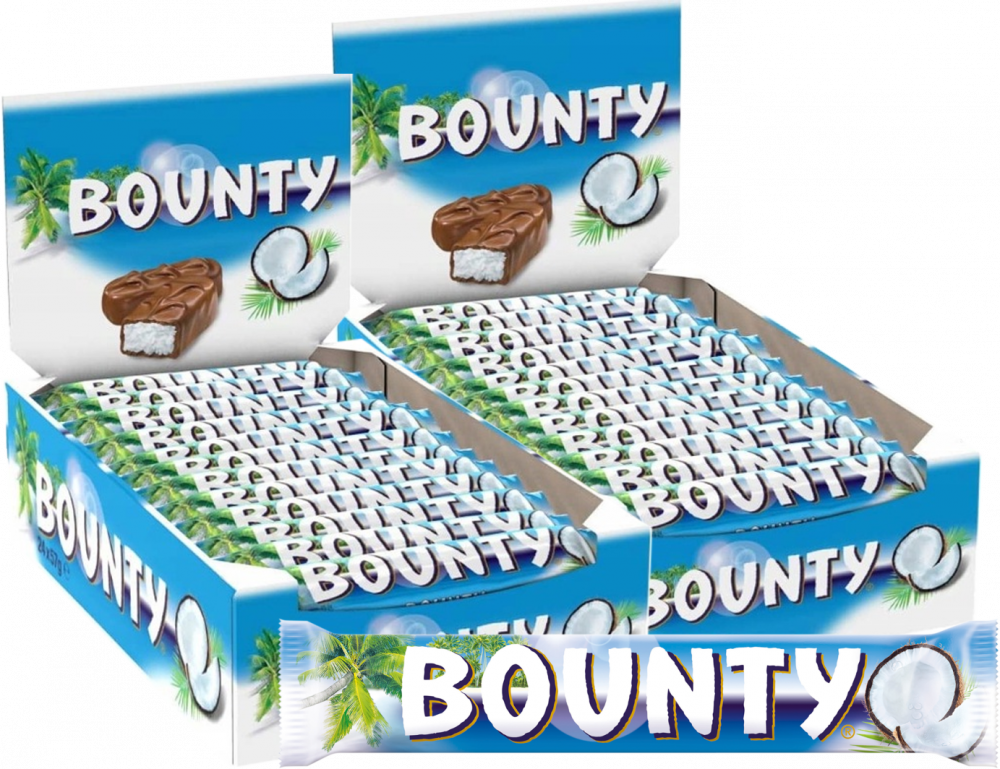 48x Baton Bounty, kokosowy w czekoladzie, 57g