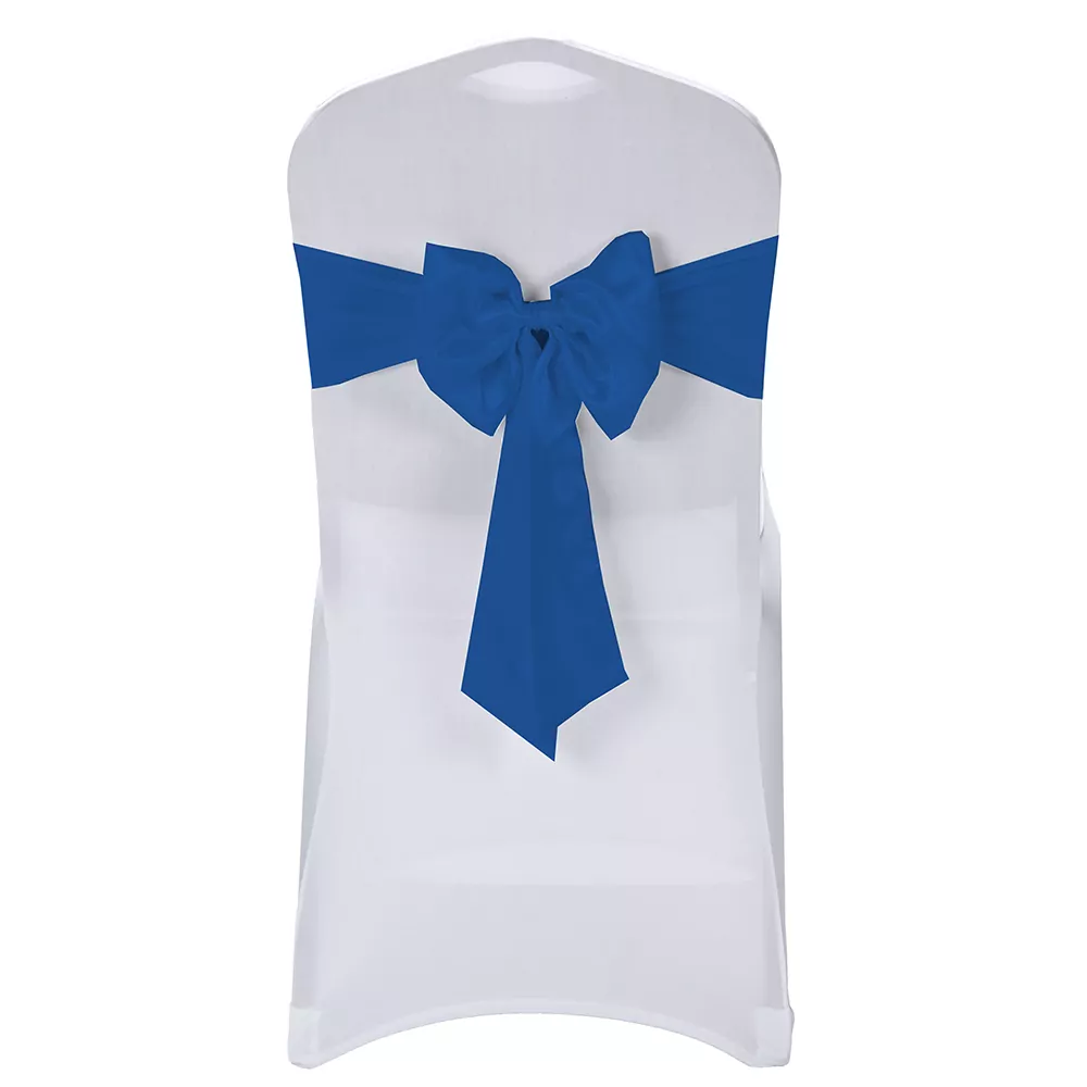 Kokarda elastyczna na krzesła kolor niebieski