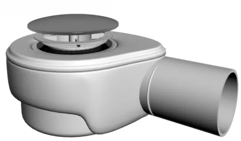 New Trendy syfon brodzikowy 52 mm Clic-Clak biały S-0005 - Wysyłka w 24h