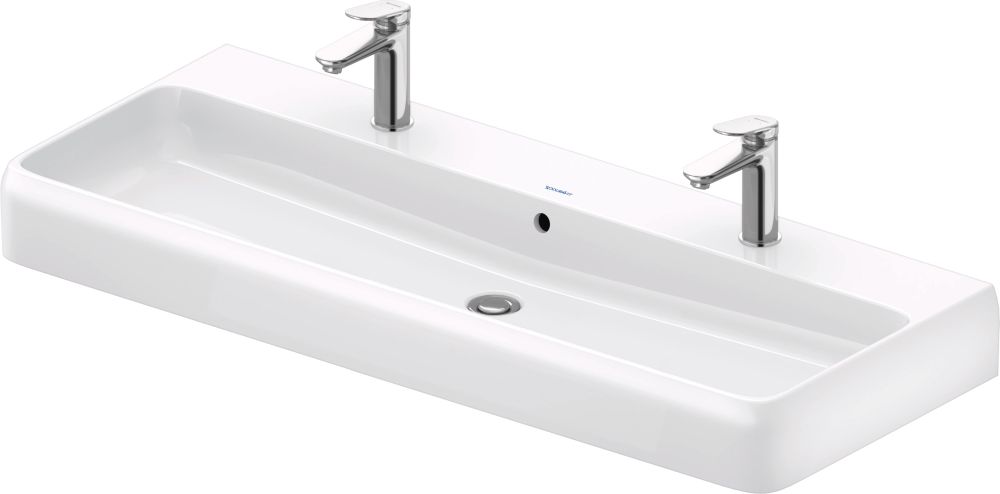Duravit Qatego umywalka 120x47 cm meblowa prostokątna HygieneGlaze biały połysk 2382122024