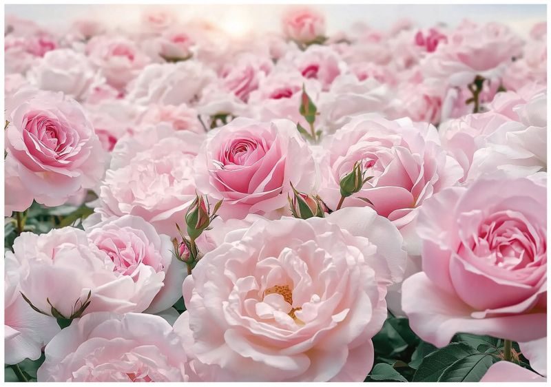 Tapeta Do Sypialni Salonu Kuchni WALLARENA 250x175 cm Fototapeta Na Flizelinie Kwiaty Pastelowe 1 szt.