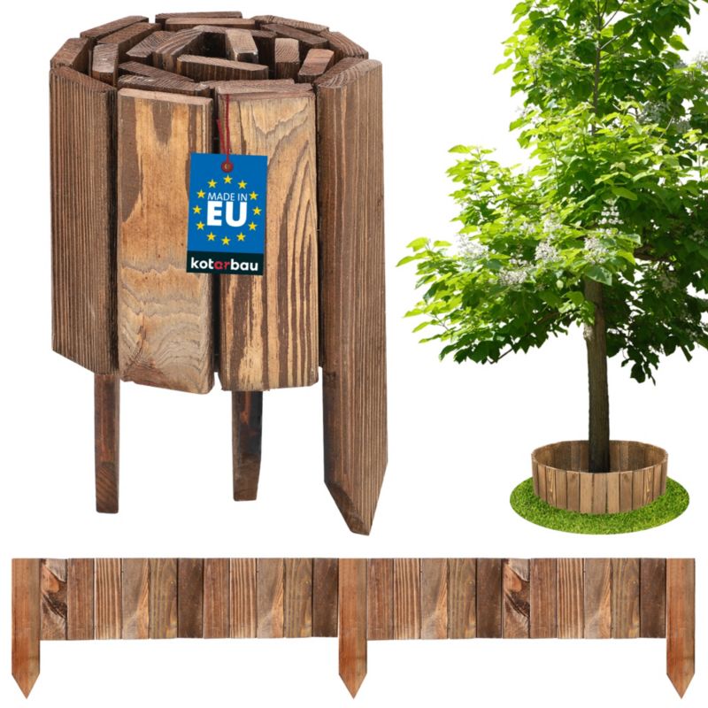 Obrzeże KOTARBAU płotek drewniany brązowy 15x110 cm 1 szt.