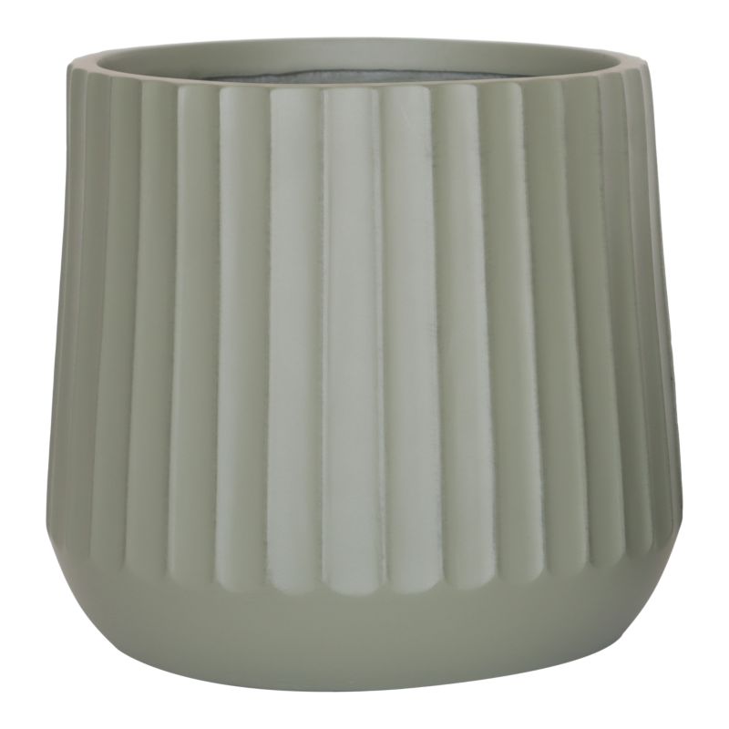 Donica żeberka Verve 37 cm zielona