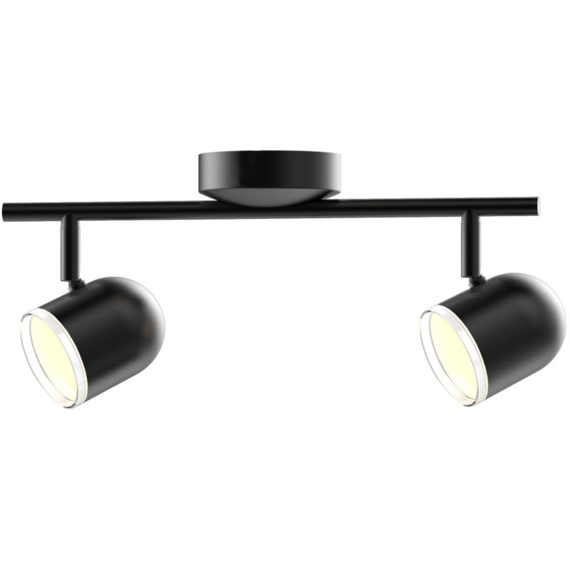 Lampa sufitowa Polux Rawi czarna LED 8.4W 3000K 850lm wym: 10 x 40,5 x 10 cm - 1 szt.