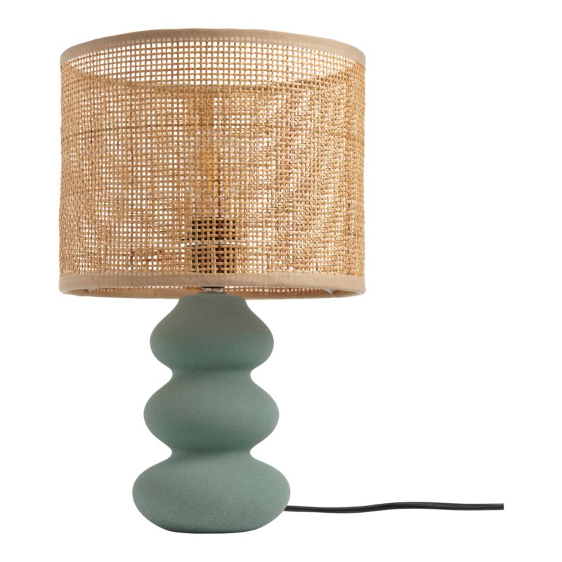 Lampa stołowa GoodHome Spirea 1 x E27 zielona