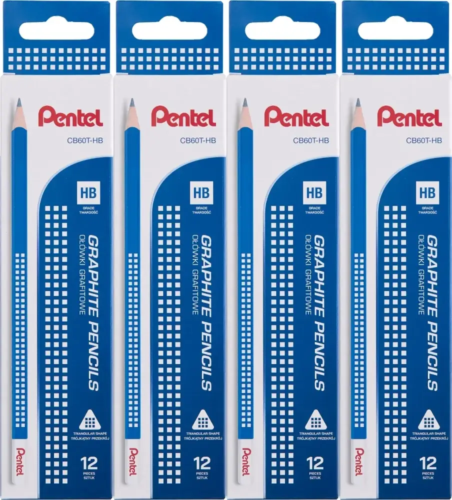 48x Ołówek drewniany Pentel CB60T, HB