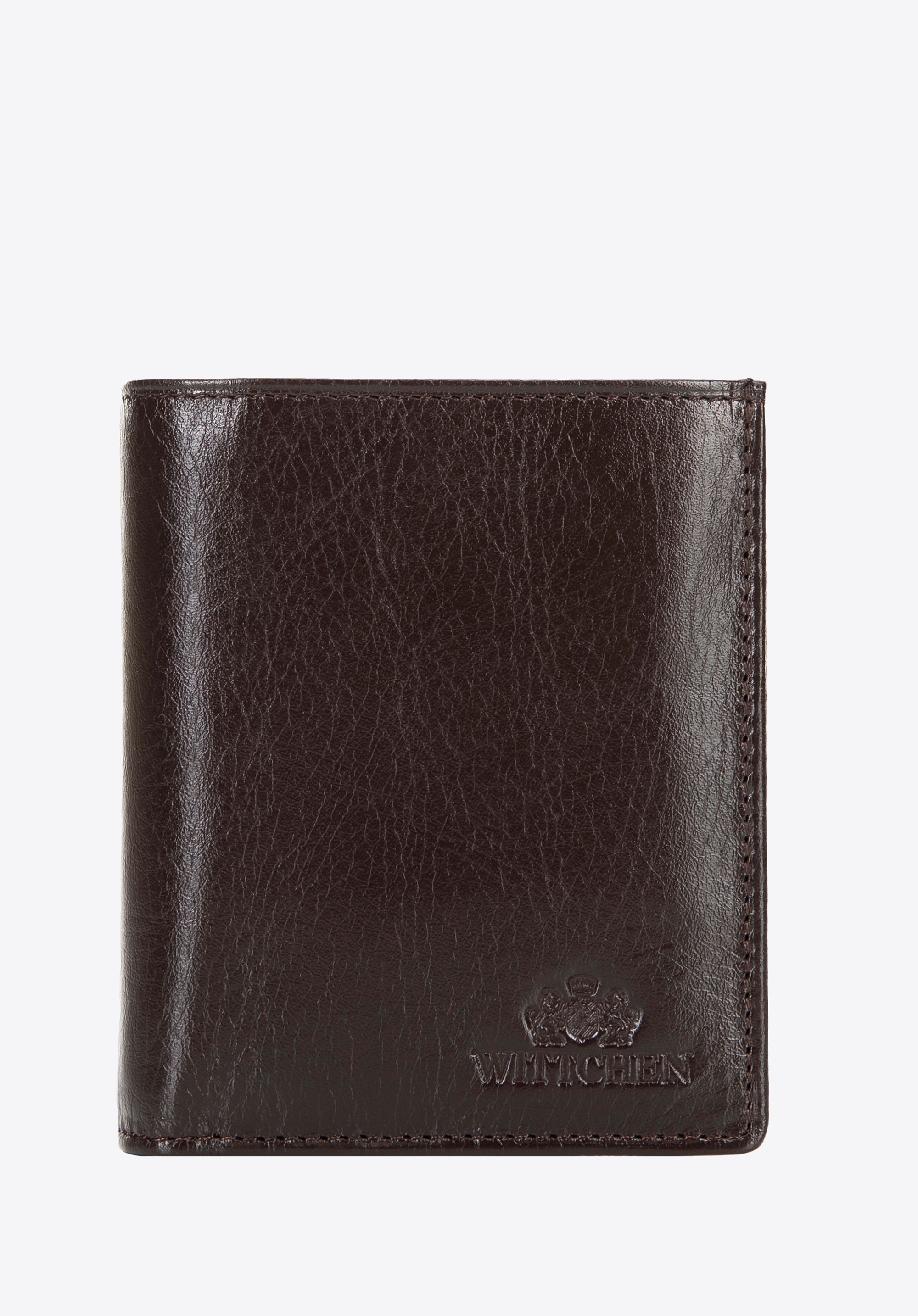 Mały portfel męski ze skóry naturalnej brązowy