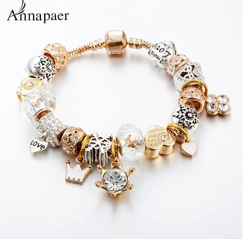 Bransoletka damska GOLD CHARMS