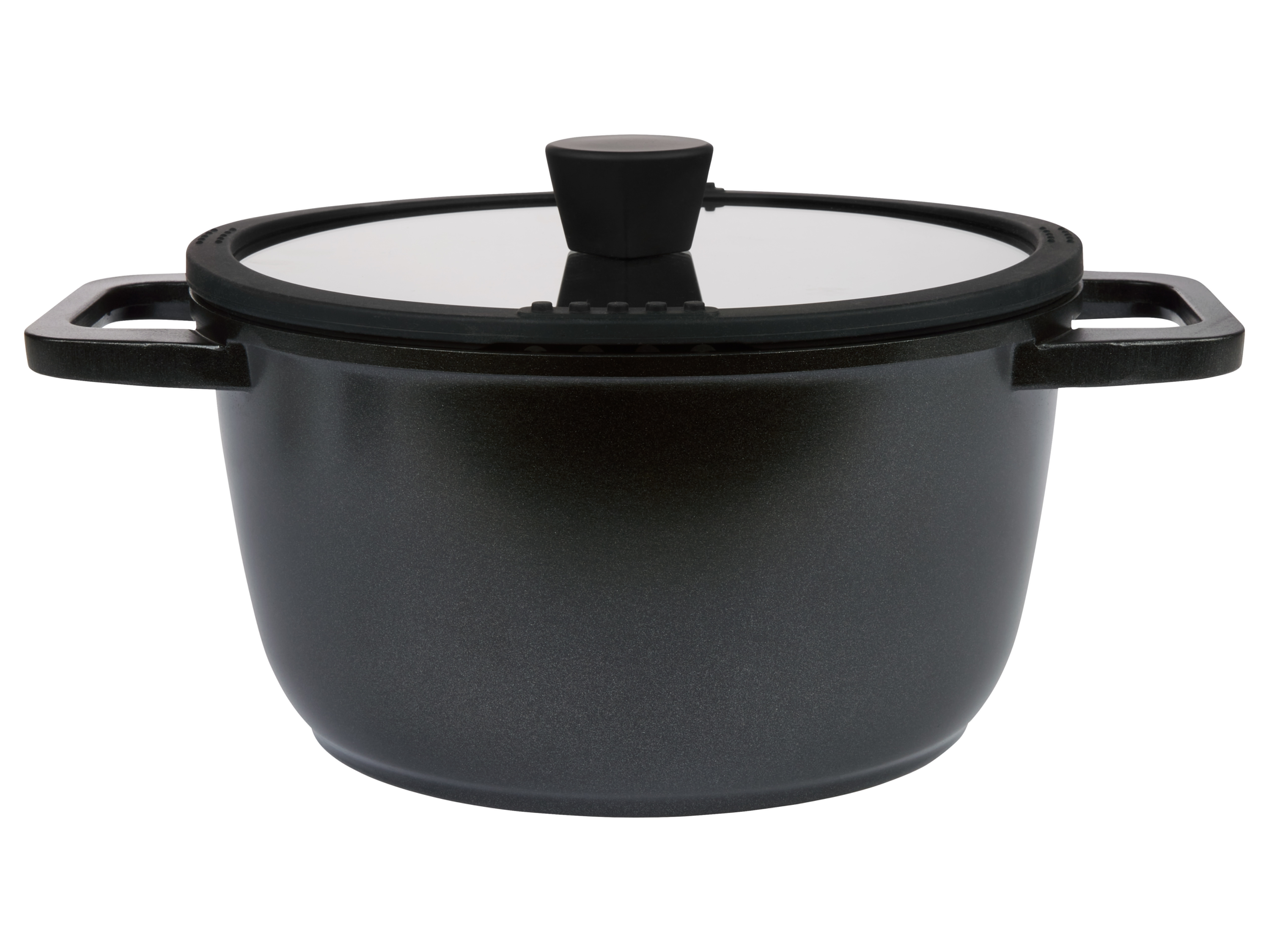 Silvercrest Garnek z odlewu aluminiowego z miarką, Ø 24 cm Czarny