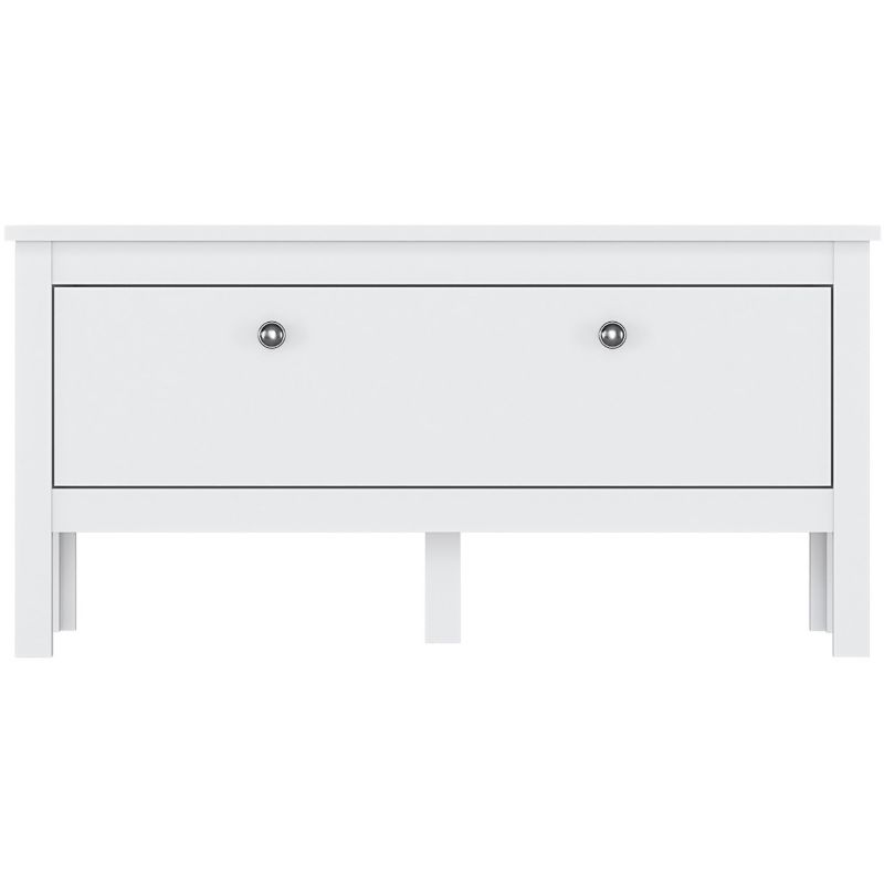 Szafka AZURA 91 cm Mebel Elite Niska do Przedpokoju na Buty Biała Skandynawska 1 szt