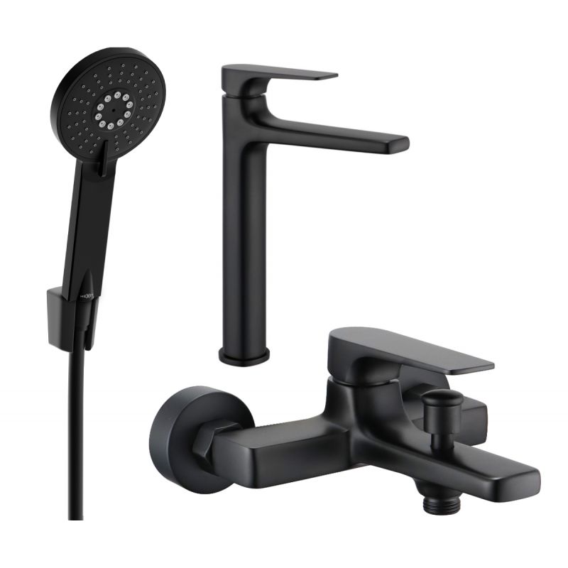 Zestaw wannowy Mexen Lynx czarny 745913R40-70 1 szt.