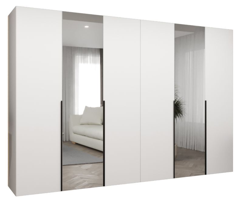 Szafa uchylna otwierana ALICANTE 2 300 wys 202 cm Biały + Czarny 1 szt