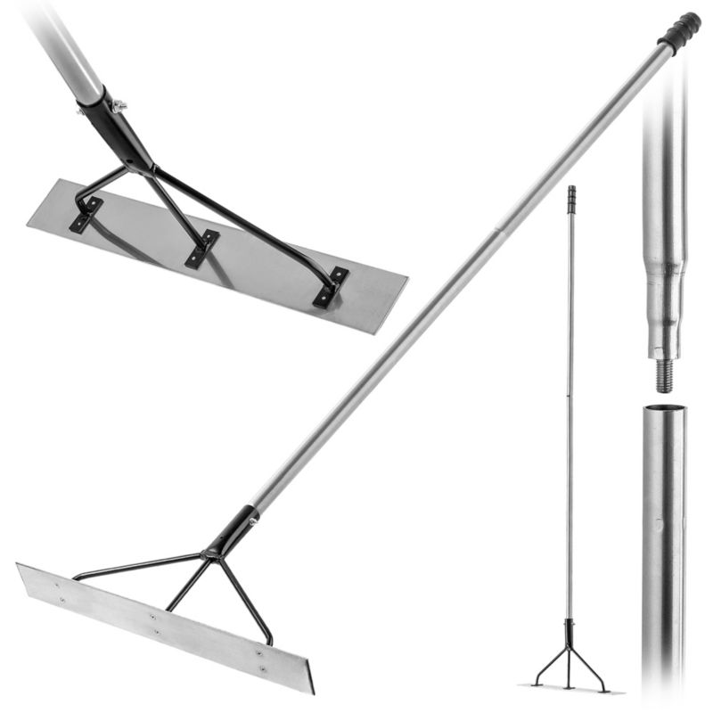 Listwa Packa Zgarniająca 625x90mm Do Betonu Wylewek Rozprowadzająca Trzonek