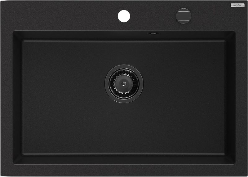 Zlewozmywak wpuszczany Mexen Elix czarny 700x500 mm - 6526701005-77-B