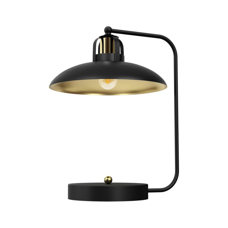 Lampa biurkowa Milagro Felix czarno-złota 1 x E27 x 60W IP20 wym: 45 x 30 x 36 cm metal - 1 szt.