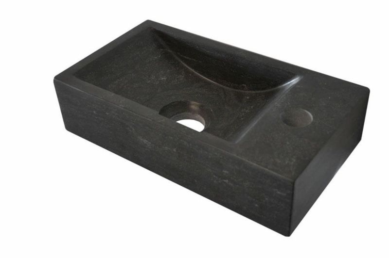 Umywalka Wiesbaden kamienna mała 36x18cm prawa 1szt