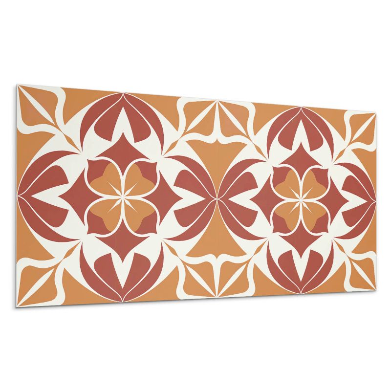 Panel samoprzylepny Wallfluent 120x60 cm Symetryczne kompozycje roślinne 1 szt.