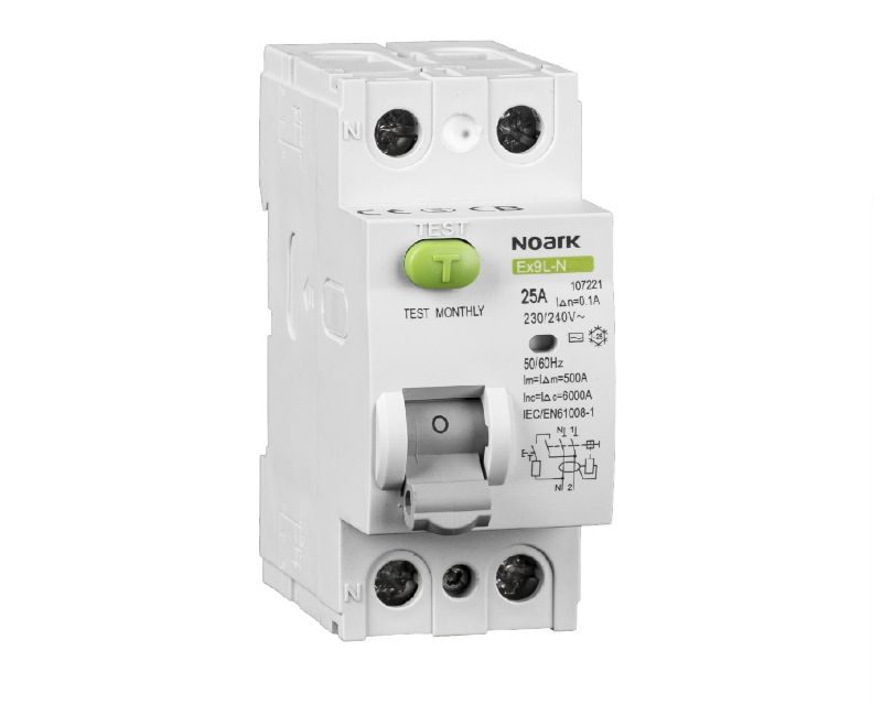 Wyłączniki Noark różnicowoprądowe 2P 25A 30mA Ex9L-N 108314 1szt.