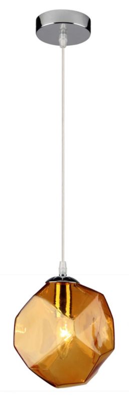 Lampa sufitowa Candellux Jewel chromowana-żółta wym: 120 x 18 x 16 cm 1xE14 x 40W 1 szt.