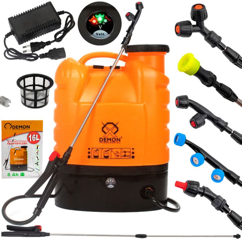 Opryskiwacz elektryczny plecakowy akumulatorowy 16L DEMON 1szt.