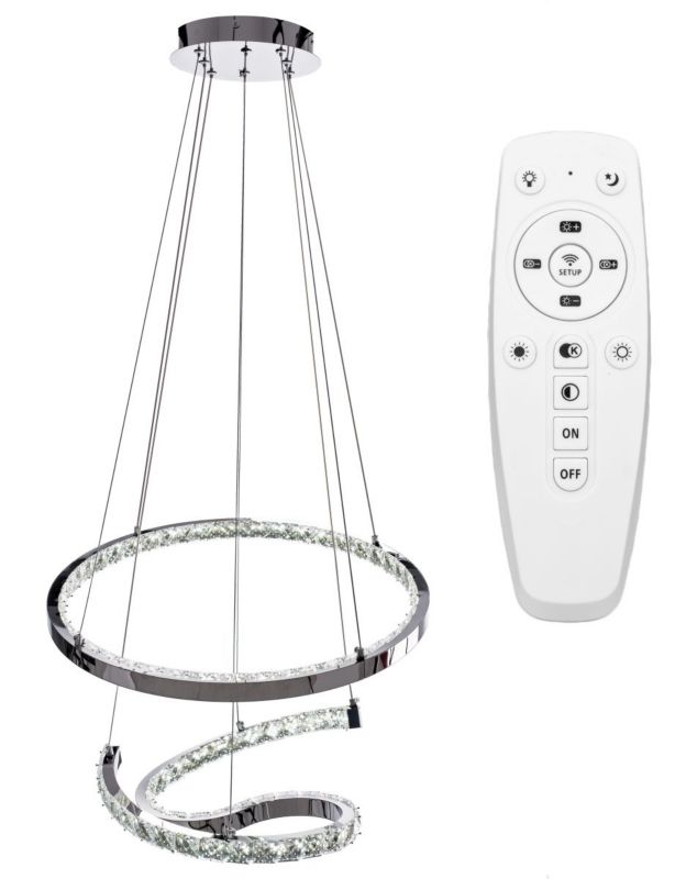 Lampa Sufitowa Wisząca Toolight Led App773-2Cp Szary