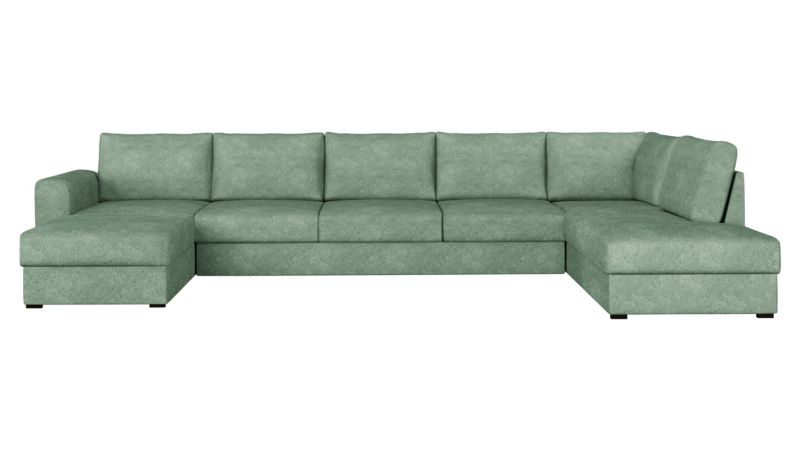 Narożnik z funkcją spania MIRJAN 24 Wilma Large prawy miętowa bukla 1 szt.