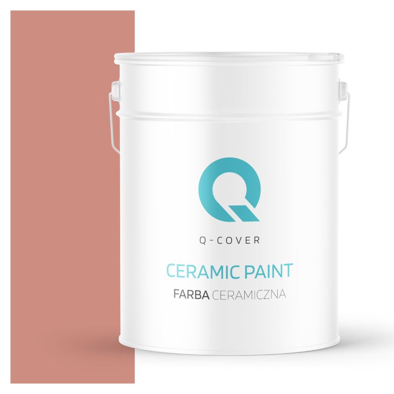 Farba Ceramiczna Do Ścian i Sufitów Q-Cover Łososiowy H5533 Głęboki Mat 10L