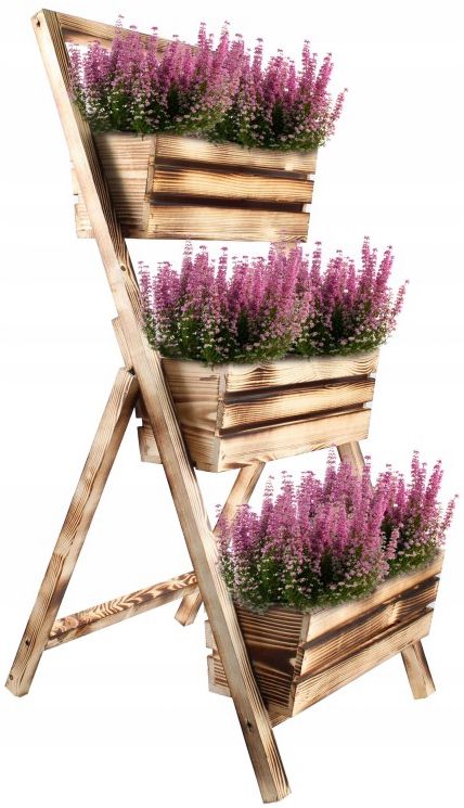 Kwietnik ogrodowy KOTARBAU drewniany opalany 105 cm 1 szt.