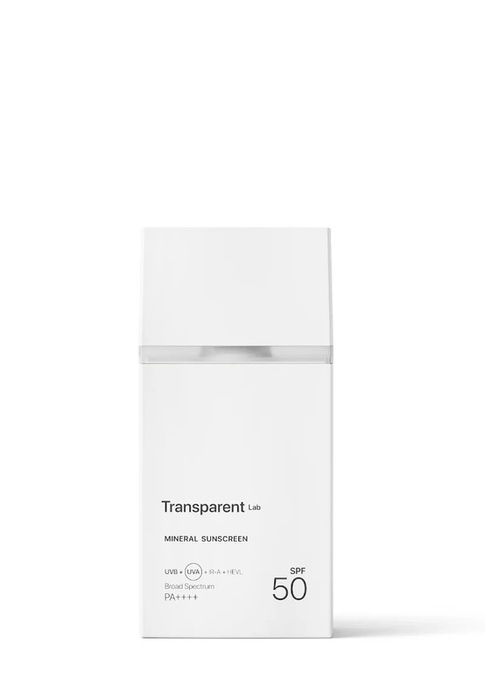 Transparent Lab Mineral Sunscreen – mineralny krem z filtrem SPF 50, 100 ml