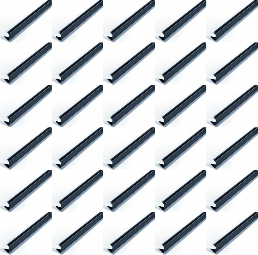 50x Listwa wsuwana Durable, 12mm, do 100 kartek, 1 sztuka czarny