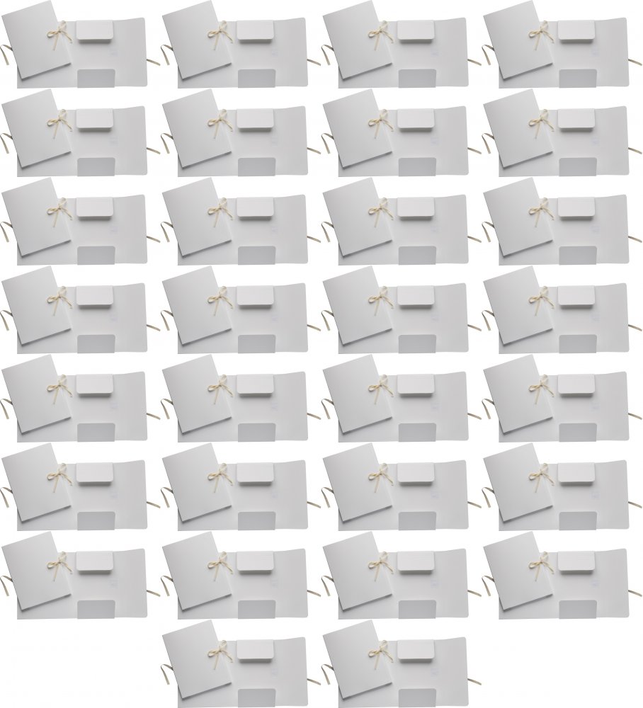 100x Teczka wiązana mocna Beskid Carta Rocca, A4, 450 g/m2, biały