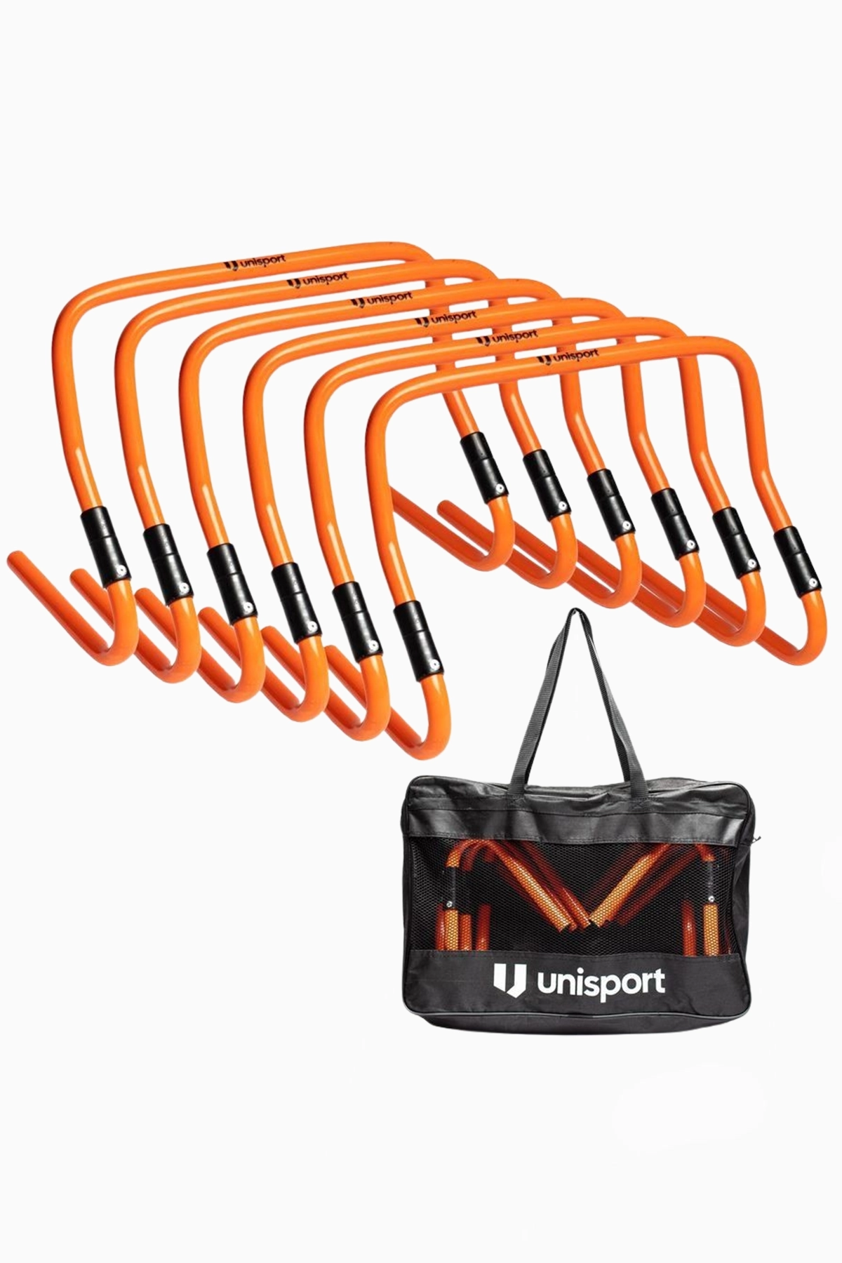 Płotek treningowy Unisport (6szt.) - Pomarańczowy