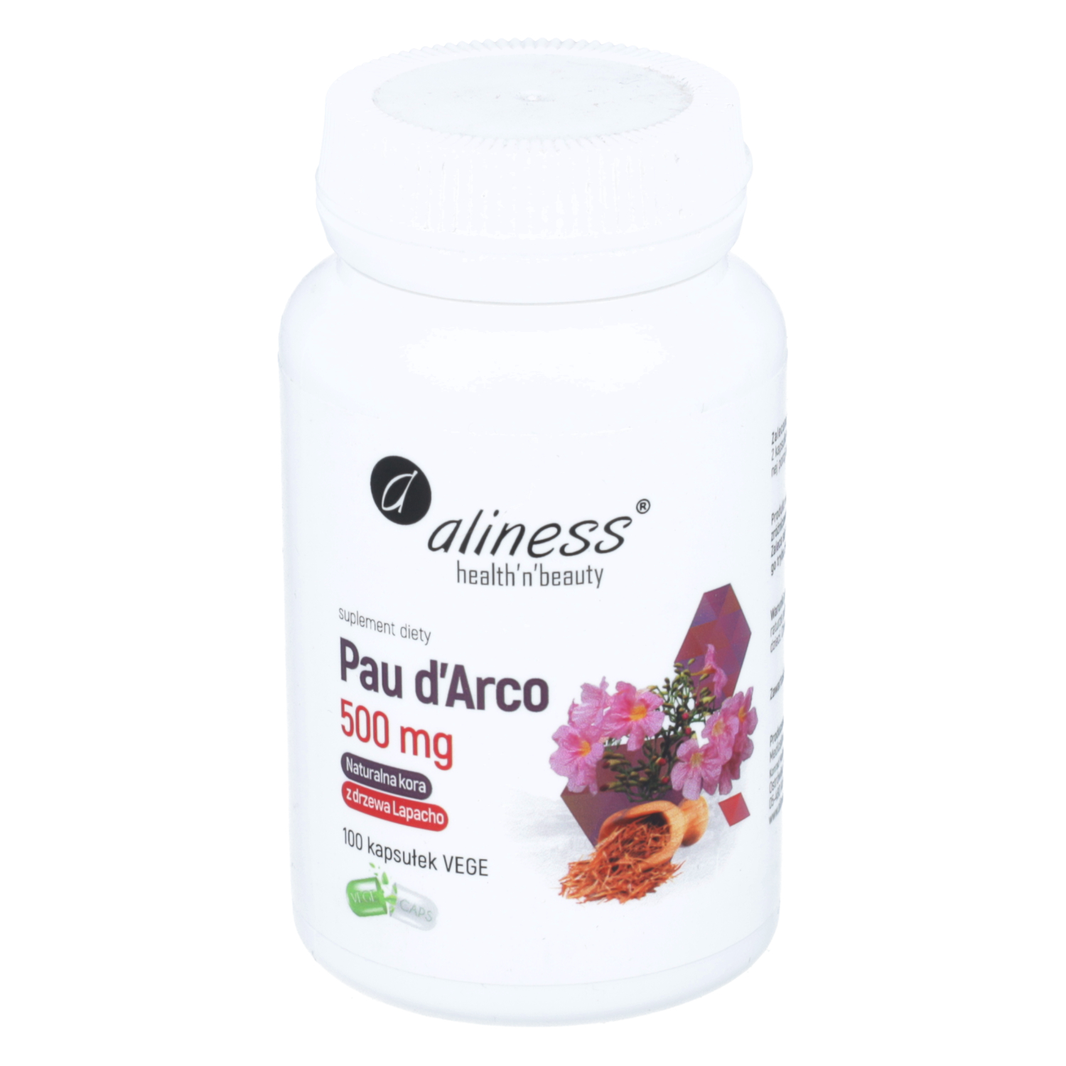 Aliness pau d'arco, 100 kapsułek